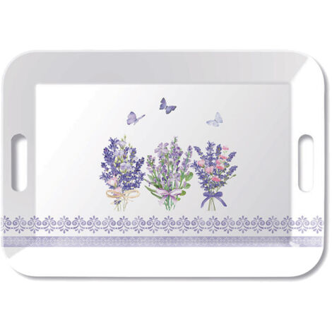 Grand plateau rectangulaire Belle Lavande