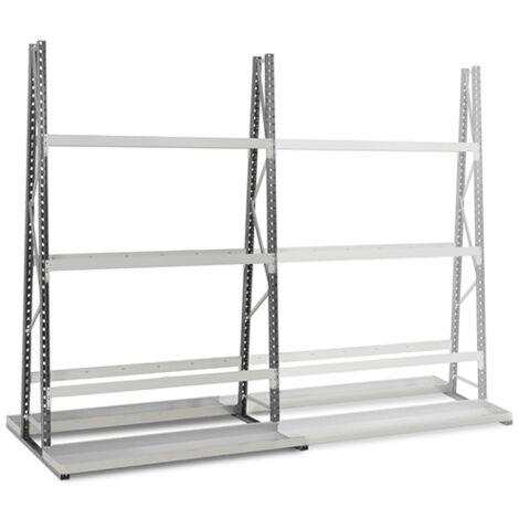 Grand rack à pneus 3 niveaux - Element suivant : 2000x1800x400mm - Utilisable uniquement avec un module de départ - RAYOVERT/2C/1850/S