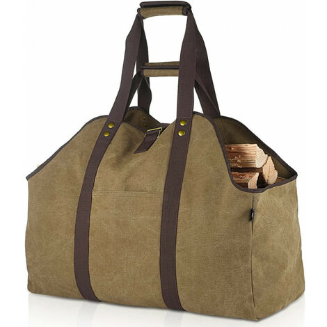 Grand Sac à bûches 60cm x 30cm x 50cm