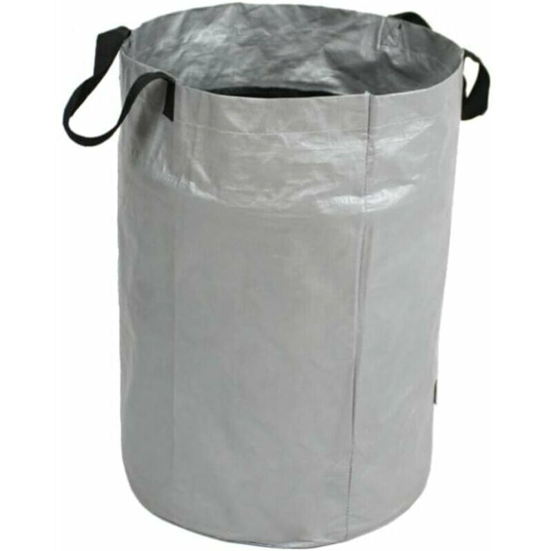 Ormromra - Grand sac à déchets de jardin, réutilisable, sac de rangement, sac poubelle pliable, résistant aux déchirures, sac d'herbe à feuilles,