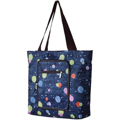 Grand sac à provisions pliable imperméable (ballon coloré)-Fei Yu