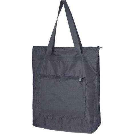 Grand sac à provisions pliable imperméable (noir)-Fei Yu