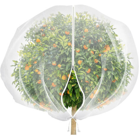 Grand Sac de Filet Arbre fruitier, Filet Anti Oiseaux réutilisable Filet Anti Insecte, Filet Anti Insecte Potager à Cordon,Protection Les Fruits(10 Pieds x 10 Pieds),Large Fruit Tree N