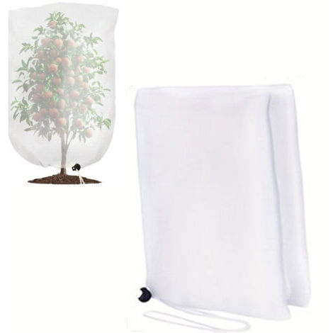 Grand Sac de Filet Arbre fruitier, Filet Anti Oiseaux réutilisable Filet Anti Insecte, Filet Anti Insecte Potager à Cordon,Protection Les Fruits(240cm x 240cm),Large Fruit Tree Netting Bags