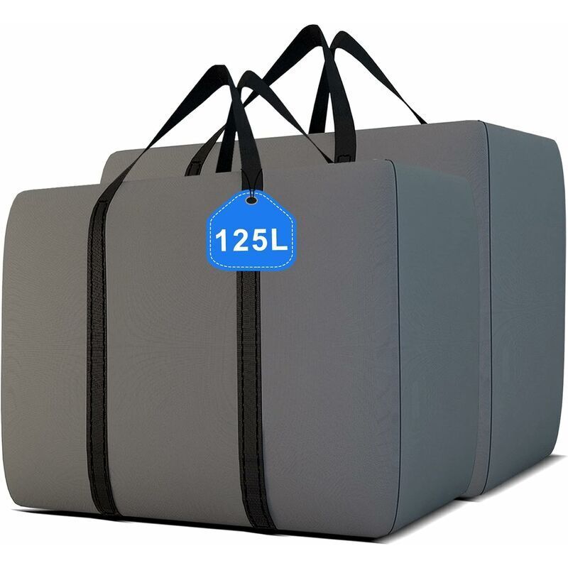 Gabrielle Grand Sac de Rangement Pliable xl Oxford Sac de Transport - 125L x 2 Sac de Rangement Épais pour Couettes et Oreillers, Sac Jumbo