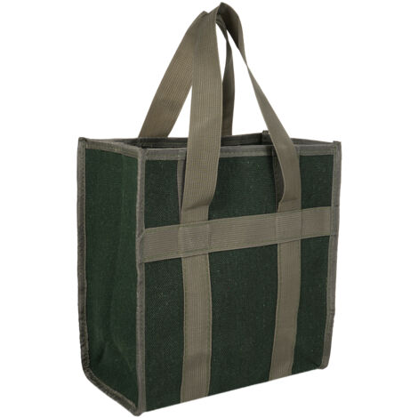 Grand sac de rangement pour outils d'entretien, épais, résistant à l'usure, capacité Portable multifonctionnelle, toile verte 084-4