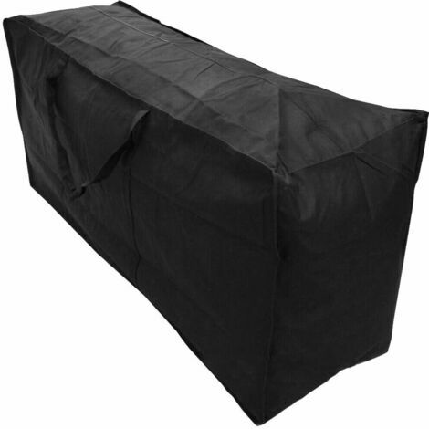 Grand sac de transport de meubles de jardin Coussin sac de rangement imperméable noir 1737651CM