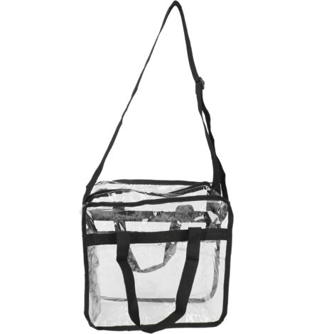 Grand Sac de Voyage Transparent en PVC, Capacité Maxi pour Plage, Courses et Toilette, Pratique et Léger