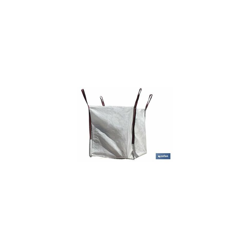 Cofan - Big Bag Rubble 85x85x90 Cms Couleur Blanc
