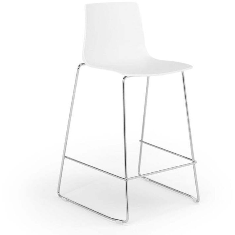 Grand Soleil tabouret design moderne de bar et cuisine 64 cm Mini Imola - Blanc Grand Soleil tabouret design moderne de bar et cuisine 64 cm Mini Imola - Blanc