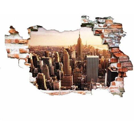 Grand sticker mural New -York 120 cm