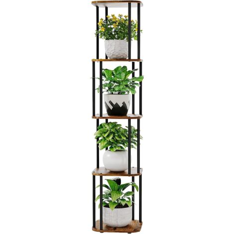 Grand support pour plantes d'intérieur, étagère d'angle pour plantes multiples, supports de pots de fleurs en métal pour terrasse, jardin, balcon, salon, chambre à coucher