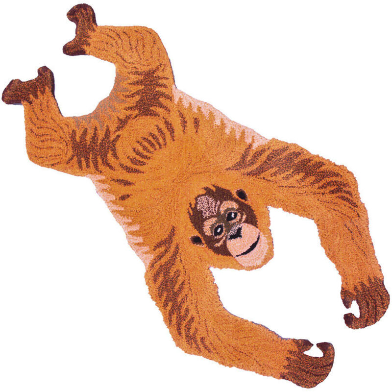 Doing Goods - Grand tapis en laine Orang Outan