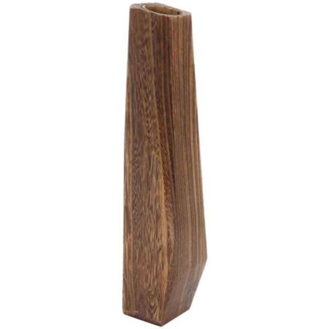 Grand vase de sol surdimensionné en bois de bambou, décoration rétro vintage
