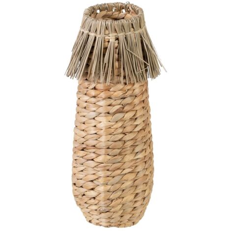 Grand vase en fibre naturelle 39 cm