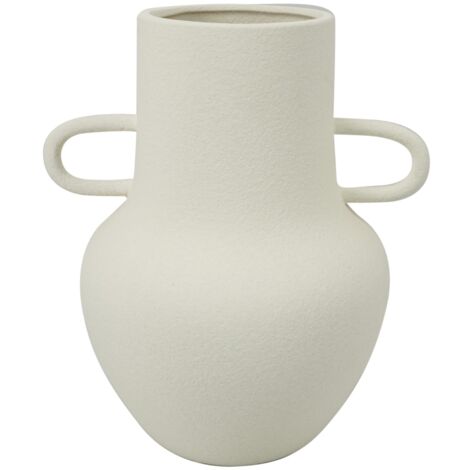 Grand vase en porcelaine blanche style bohème pour la décoration de la maison