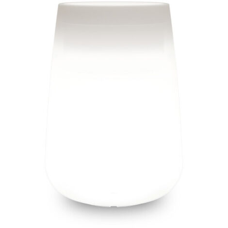 Grand vase lumineux design et, Ø43xH75 cm, en polymère résistant avec LED blanches pour intérieur et extérieur - Fabriqué en Italie - Monacis