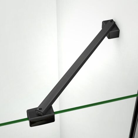 Grand Verre – Barre de stabilisation mobile réglable 45 cm – Aluminium anodisé noir mat – Visserie inox – Montage rapide avec notice