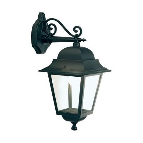 Grande applique en bas, trait carré noir