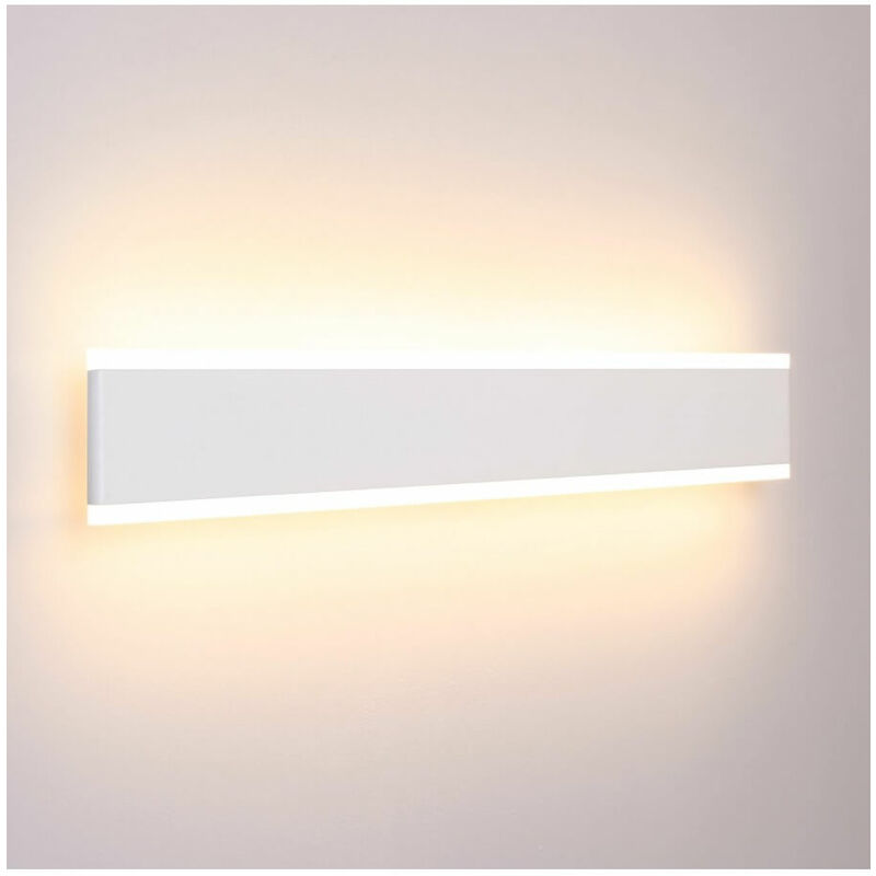 Kosilum - Grande applique LED longueur 50 cm - Bastia - Blanc