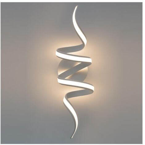 Grande Applique ou Plafonnier boucles ruban LED blanc - Kauai