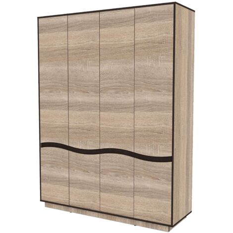 Grande armoire Genevaro Chêne clair - Chêne clair