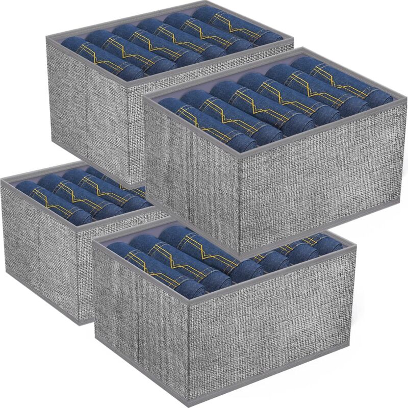Grande boîte d'habillage, boîte de rangement pliable pour chambre à coucher, vêtements, penderie, t-shirts, pantalons, articles ménagers