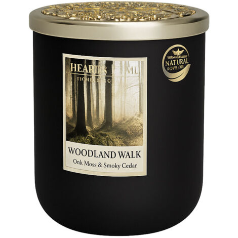 Grande bougie à la cire de soja balade en forêt