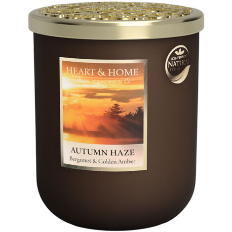 Grande bougie à la cire de soja brume dautomne