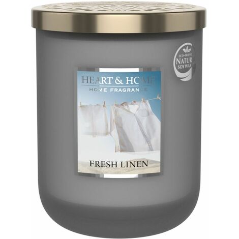 Grande bougie heart and home linge frais