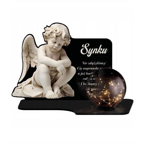 Grande bougie solaire LED XL, figurine d'ange premium pour la Toussaint