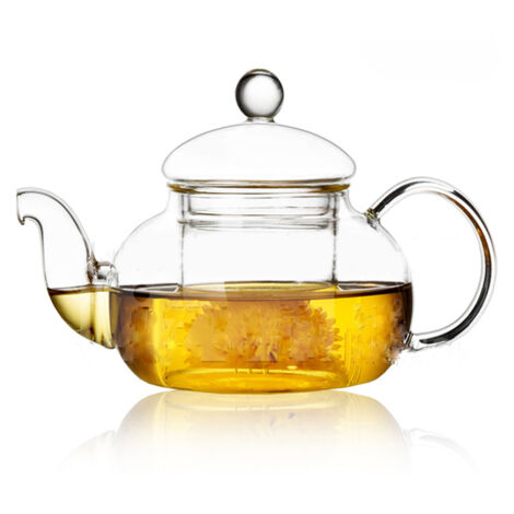 Grande bouilloire en verre avec infuseur