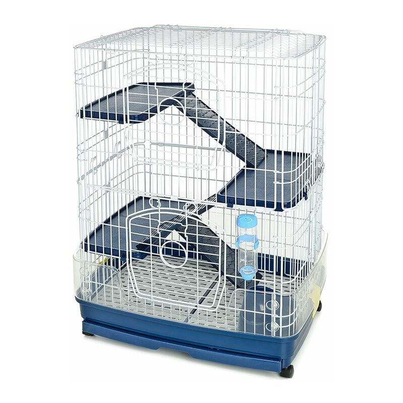 Grande cage: Cage complète à 3 étages pour lapins de différentes tailles