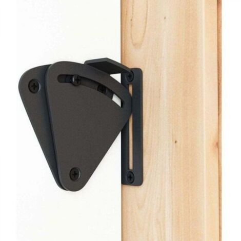 Grande catenaccio a scrocco, serratura nera con protezione per la privacy, adatto per porte scorrevoli, porte a scomparsa e porte da garage.