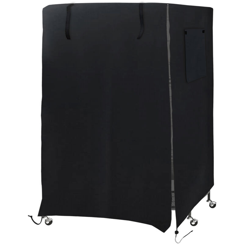 Grande couverture de cage à oiseaux, couverture coupe-vent et anti-poussière pour cage à oiseaux, lavable, noire - Eosnow