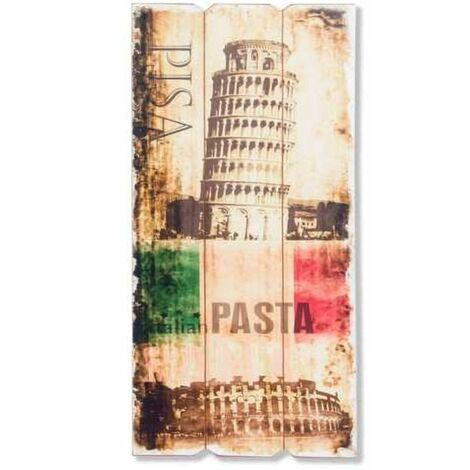 Grande décoration murale en bois Italia