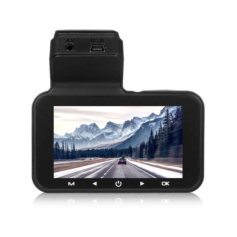 LIFCAUSAL Caméra Voiture Double HD 3'' avec WiFi, GPS, Capteur de Chocs et Enregistrement Auto d'Accidents (Noir)