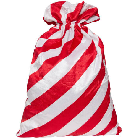 Grande Hotte Sucre d'orge rouge et blanc 50 x 70 cm - Feeric Christmas