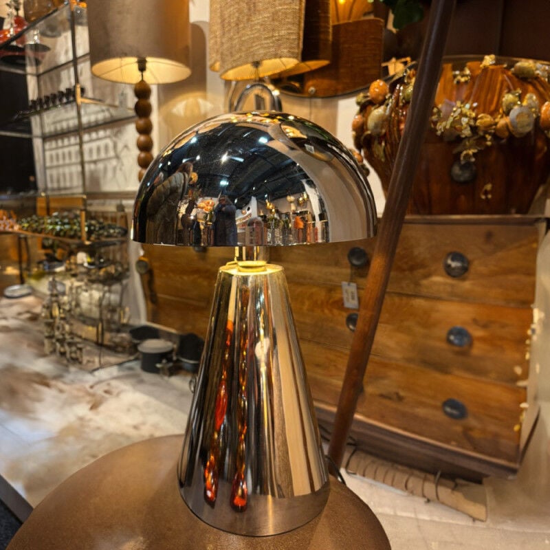 Grande lampe à poser chrome Surina