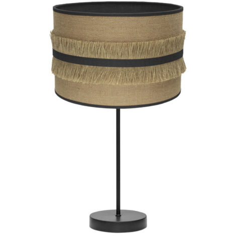 Grande lampe à poser natalia 1xe27 noir/sac-noir 62x30x30 cm