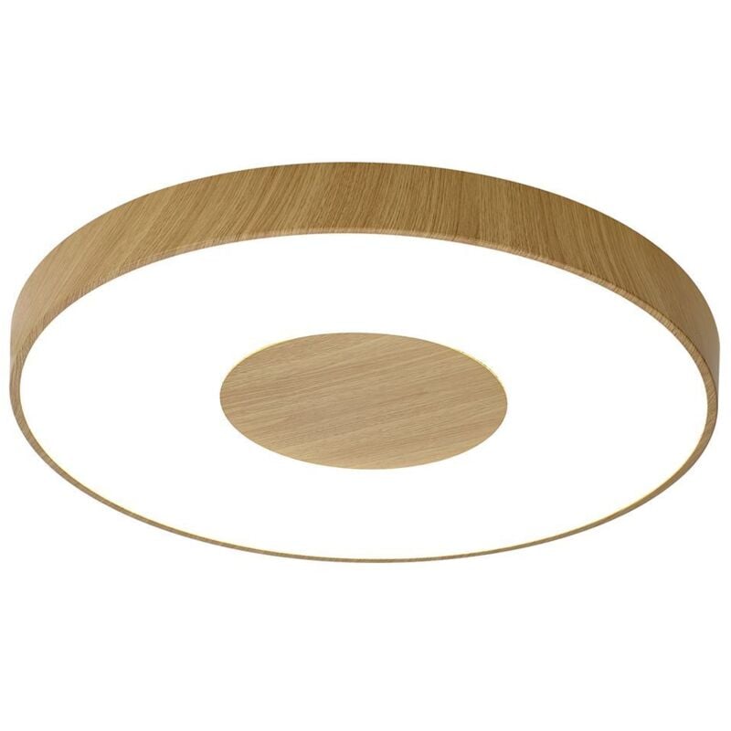 Plafonnier design, Grande lampe de plafond Coin led Bois en Plastique Mantra