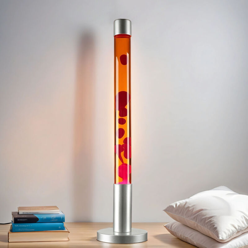 Licht-erlebnisse - Lampe de table à lave jaune/rouge dovce E14 25W IP20 Rabalux