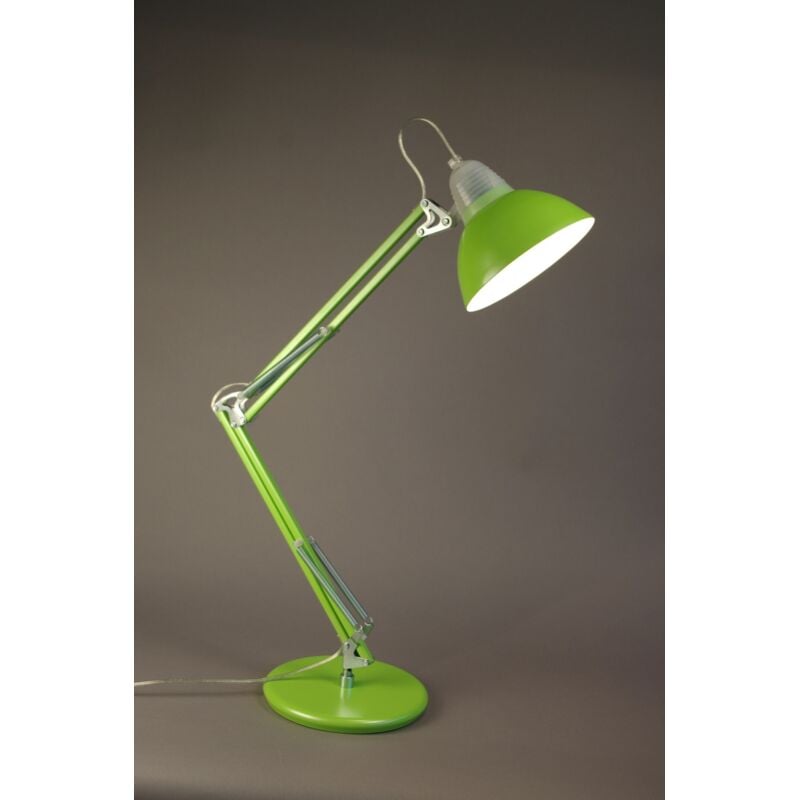 Lampe design, Grande lampe à poser articulée architecte LD95 Vert en Metal Aluminor