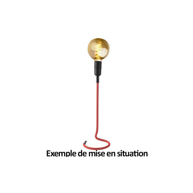 Grande Lampe Sur Pied En Câble Rouge Stand Up