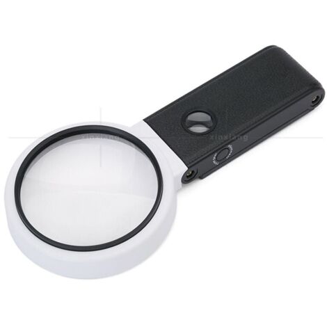 Grande loupe 4.35in 3.5X 25X avec lumière et Support, loupe Lumineuse LED Portable Debout, loupe de Lecture Pliante avec pour Les Seniors Lire, Point de Croix, Carte, Bijoux-LIAIKI