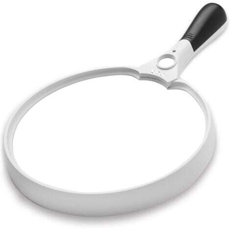 Grande Loupe avec Éclairage à LED - Lentilles de Grossissement 2X 4X 10X - Meilleure Loupe Géante avec Lumière pour la Lecture, l’Exploration, l’Inspection, Cartes du Monde, Journaux, et Bijoux