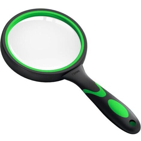 Grande loupe de Lecture 10 x - pour Livres scientifiques, journaux, Insectes, Hobby, Observation - Qualité supérieure - Antidérapante - pour Enfants et Personnes âgées