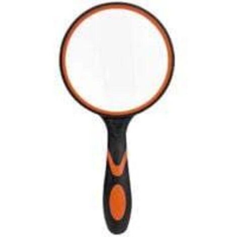 Grande loupe de lecture en verre pour livres scientifiques, journaux, lecture, insectes, passe-temps, observation de qualité supérieure,Noir et orange