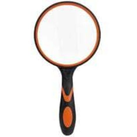 Grande loupe de lecture en verre pour livres scientifiques, journaux, lecture, insectes, passe-temps, observation de qualité supérieure,Noir et orange