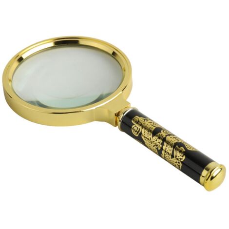 Grande Loupe Vintage avec Manche Dragon - Haute Clarté pour Senior et Collectionneurs - Outil Idéal pour Explorer les Détails Cachés et Phénomènes Paranormaux